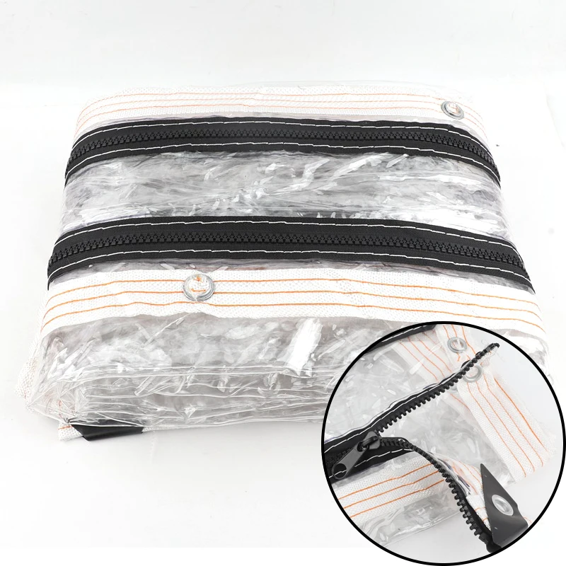 

Прозрачная молния, непромокаемая ткань, уличная пергола, водонепроницаемый брезент, домашние дверные окна, ветрозащитные брезенты с застежкой-молнией