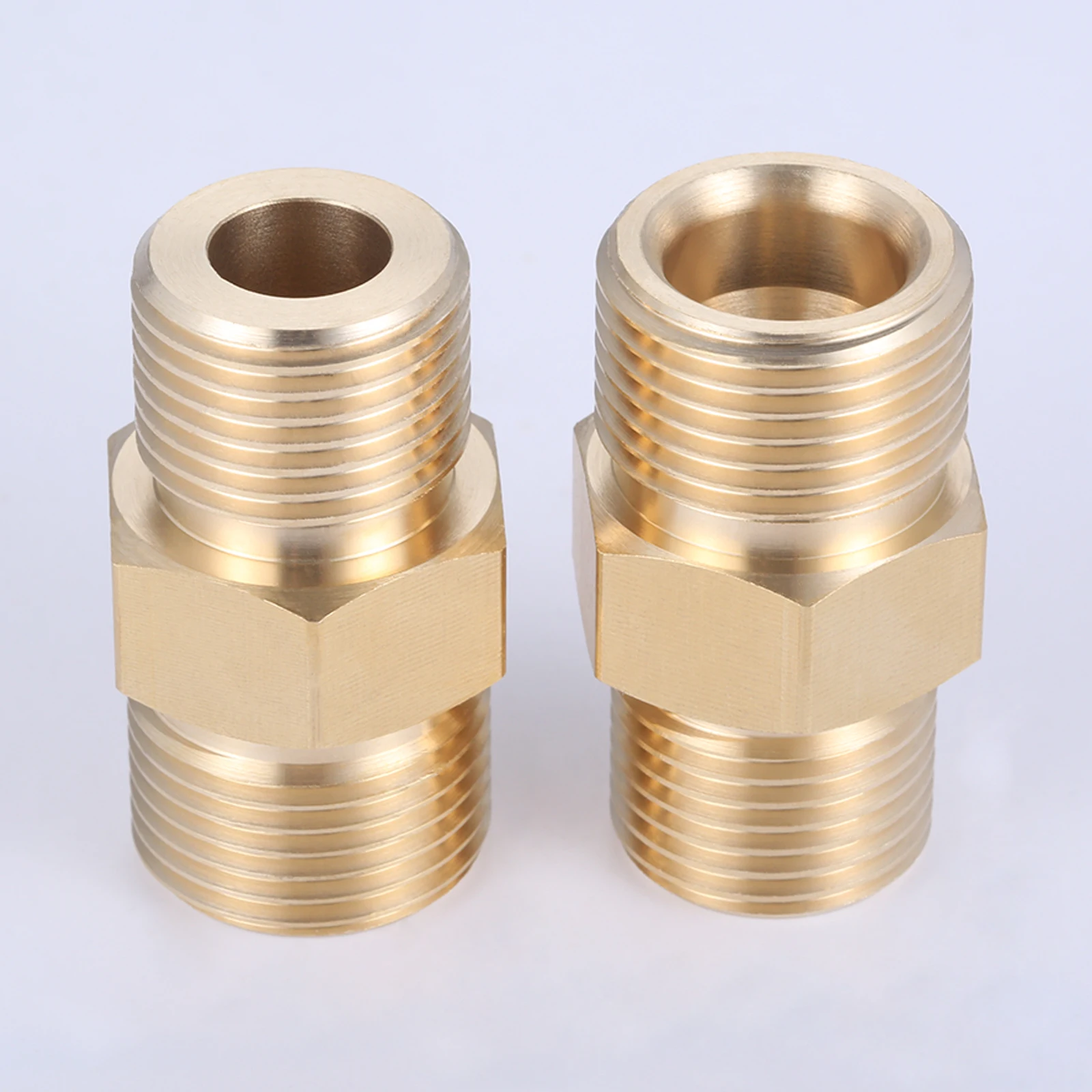 1PC Brass Adapter Fit for Oxygen Cylinder Male G5/8 22.7mm To Male G1/2 20mm Thread Connector Oxygen Cylinder Connector 44*24mm