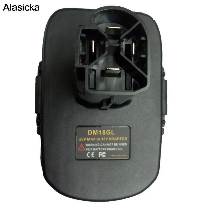 Adaptador DM18GL BPS18GL para Dewalt Milwaukee Black Decker Porter-Cable Stanley, baterías de iones de litio para herramientas Craftsman 19,2 V