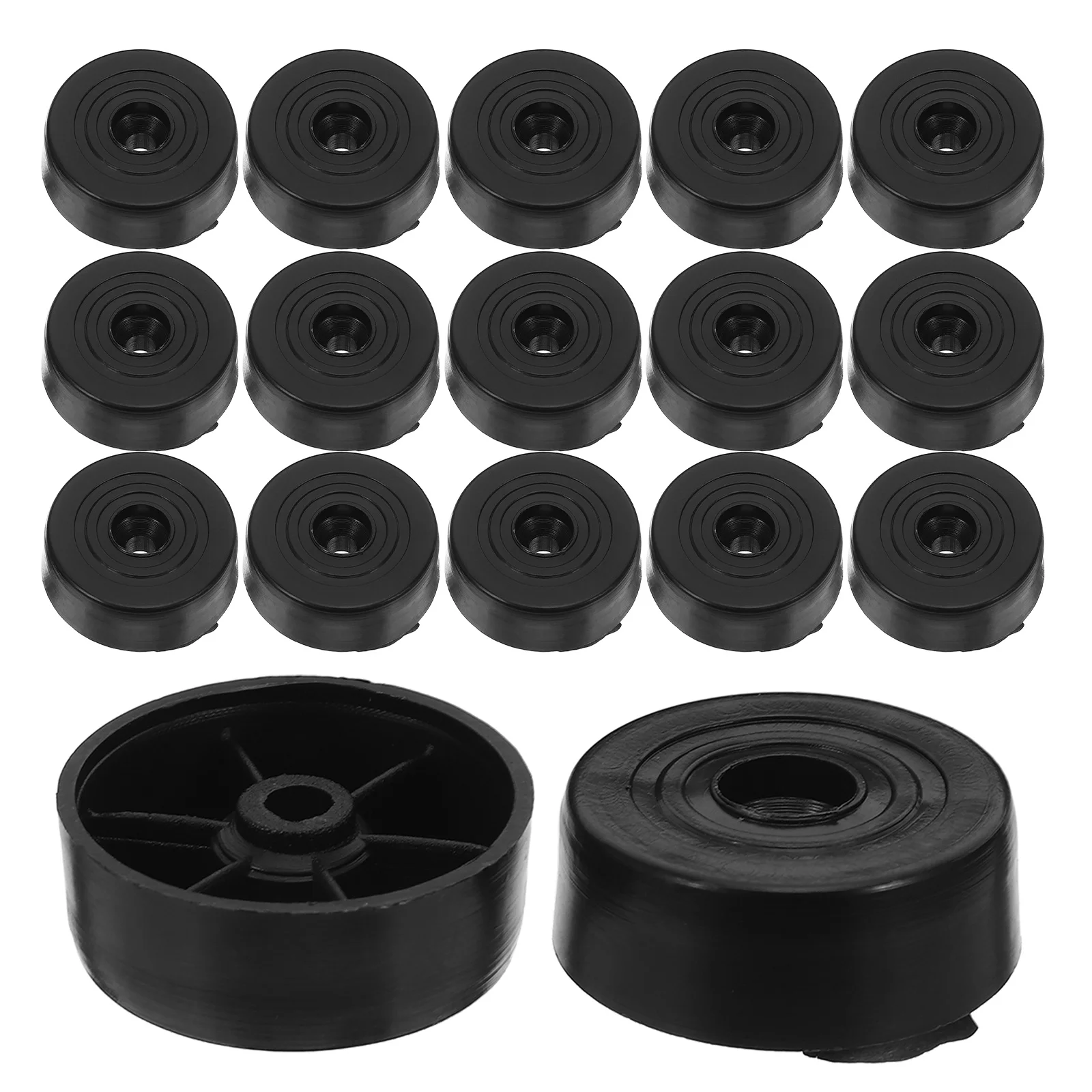 

24Pcs Screw on Furniture Glides Sofa Leg Height Increasing Foot Pads Anti Skid Chair Floor Protectors for Carpets