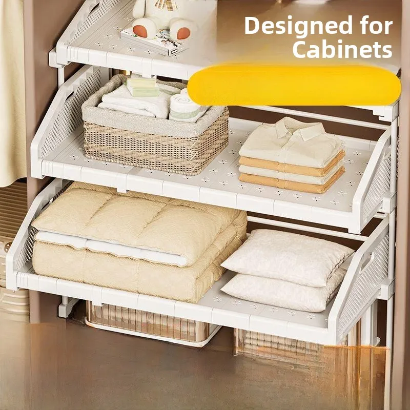 

Expandable Der pe Closet Organizer Ra Multi-Layered Clothing Pants Storage elf Pull out Partition Dividers by an N...