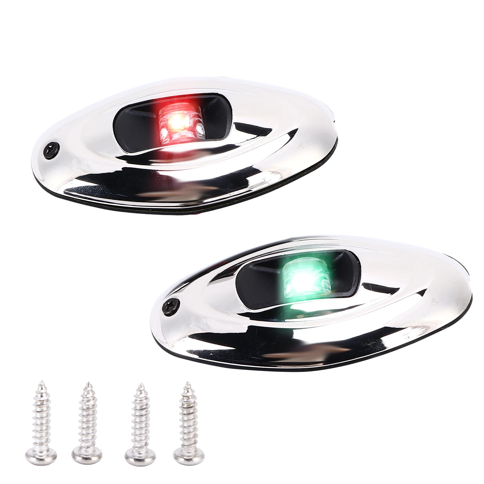 

Навигационный фонарь для лодки, светодиодный, зеленый, красный, IP66, водонепроницаемый, 1, видимость морского мила, парусная сигнальная лампа для понтонов, яхт