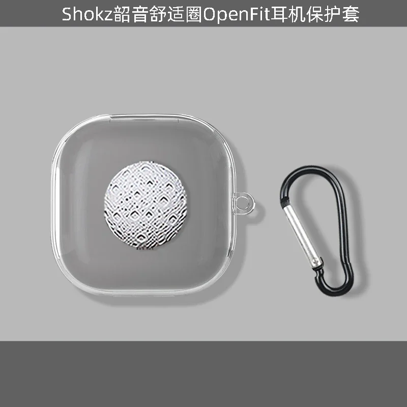 Transparent Case for Shokz OpenFit Air Protective Cover Anti-fall Soft Silicone Wireless Bluetooth Earbuds Carrying