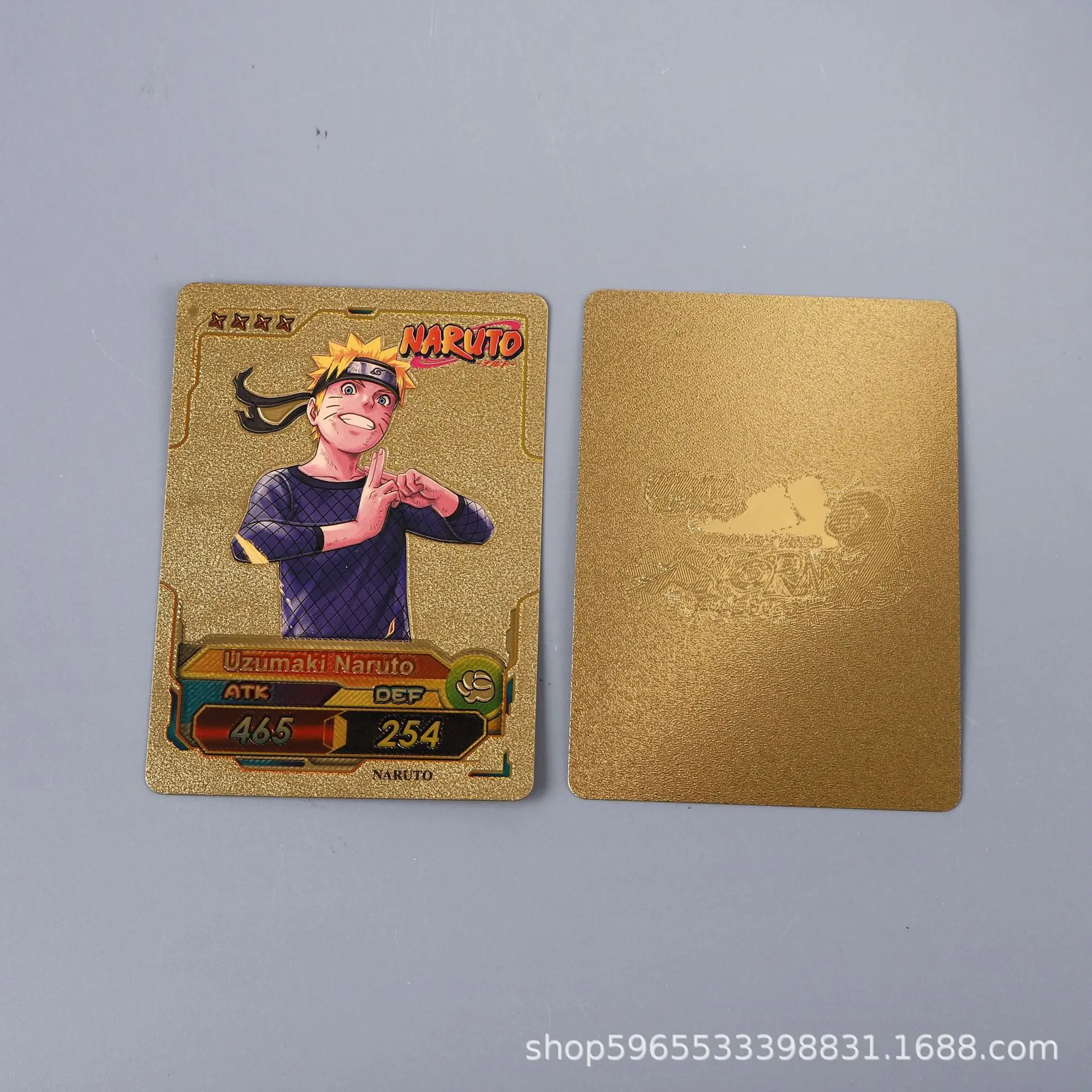 55pcs Naruto Card Gold English Series Kakashi Uchiha Sasuke Rare Collection Combat Children Fan Gift Desktop Game Toy view 6