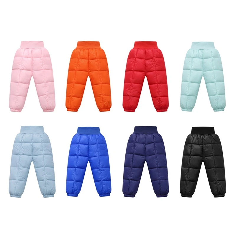 

Winter Kids Clothes Warm Solid Color Cotton Pants 1-8Y Children Girls Boys Casual Elastic Waist Trousers Thickened Pant