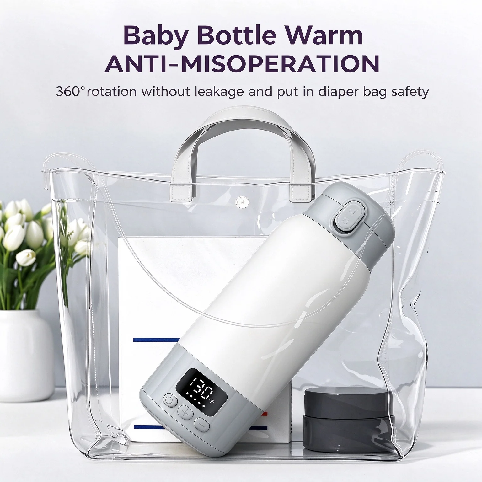 Thermos Cup 500ml Stainless Steel 316 Bottle Warmer for Baby Fast Heating Portable Milk Bottle Warmer and Water for Trave & Carl