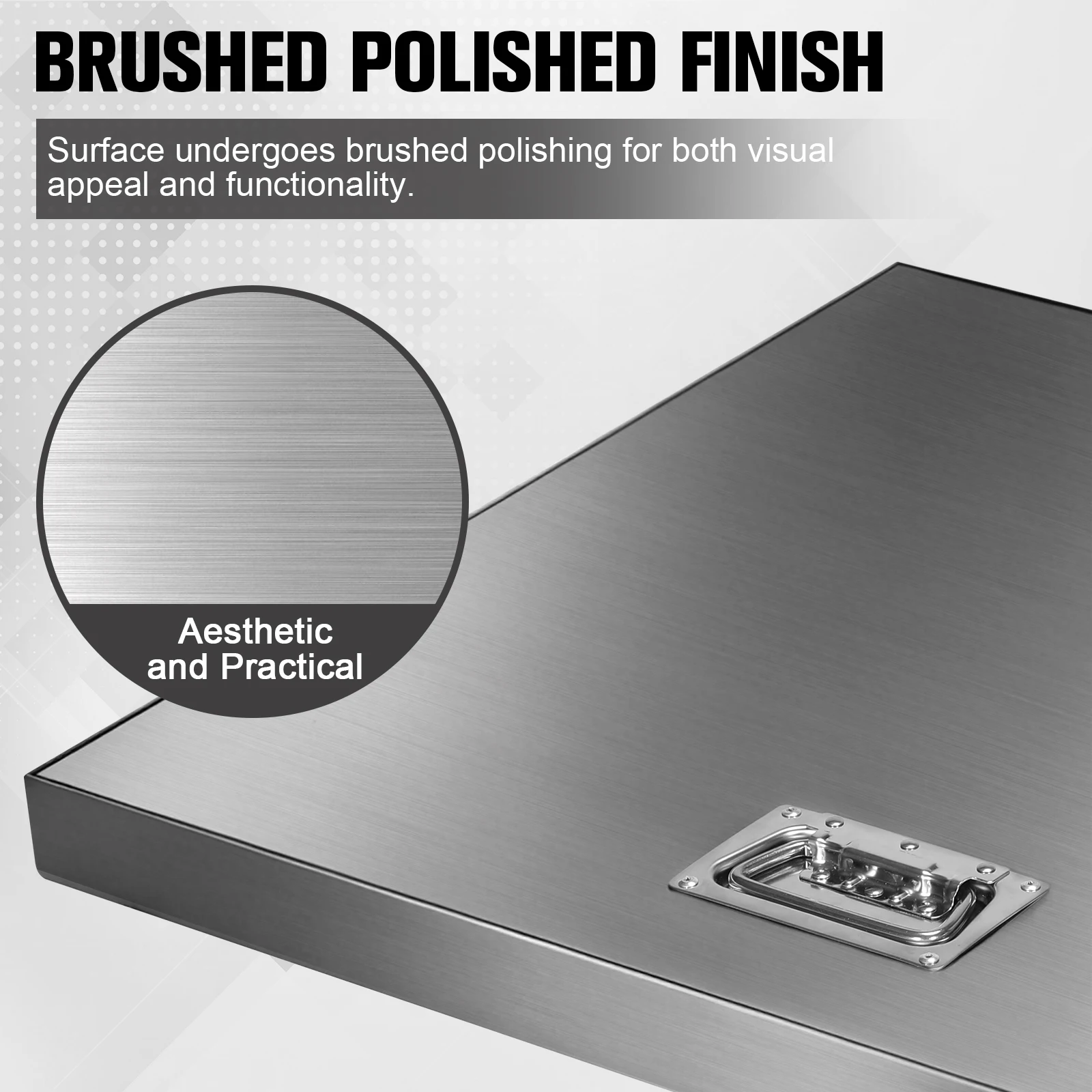 

Крышка люка из нержавеющей стали с ручкой, сверхпрочная металлическая инспекционная крышка для подвалов/целей/патио/двора