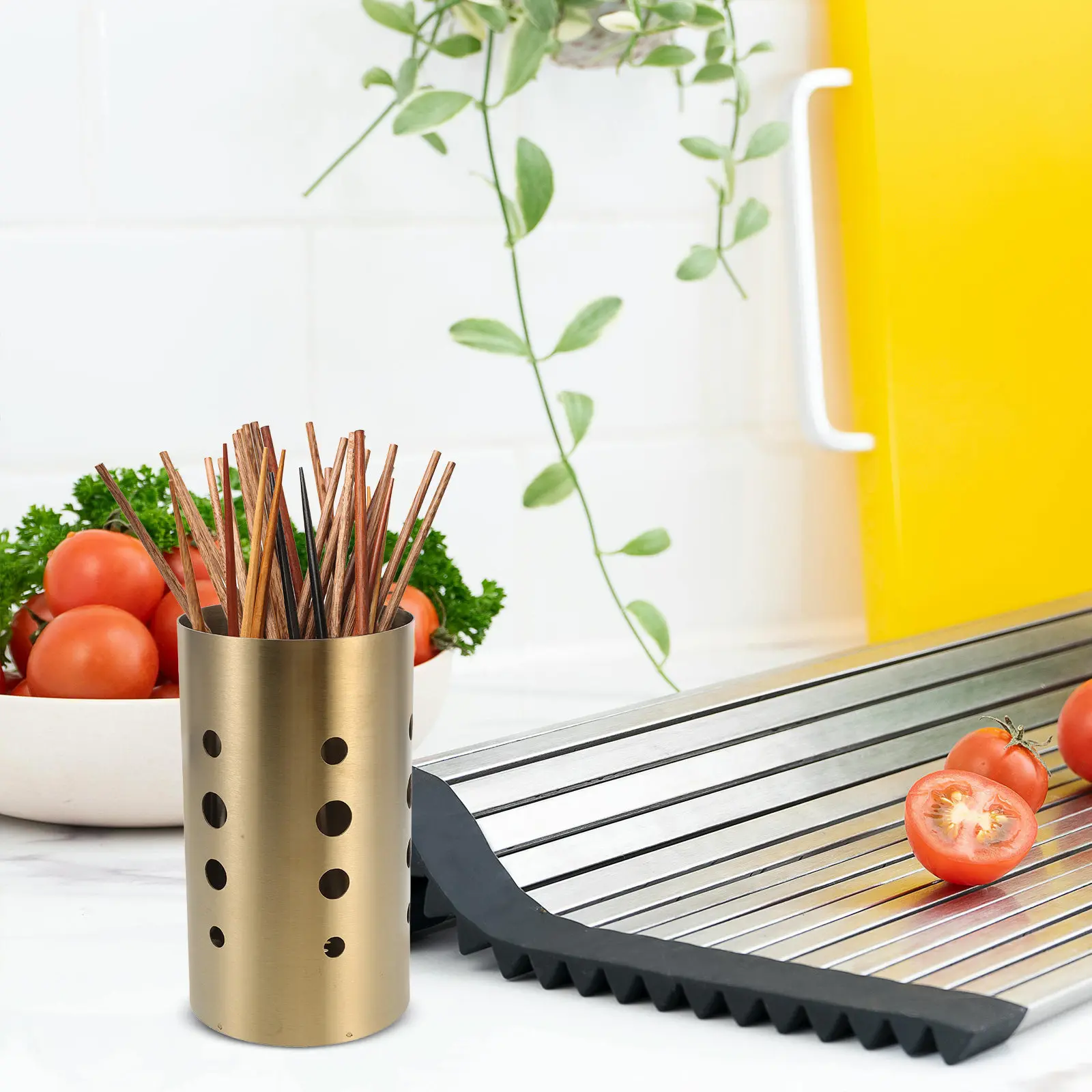 2-pcs-kitchen-utensils-holders-metal-spoon-chopstick-storage-basket-for-counter-golden-chopsticks-washing-fork-and-organizer