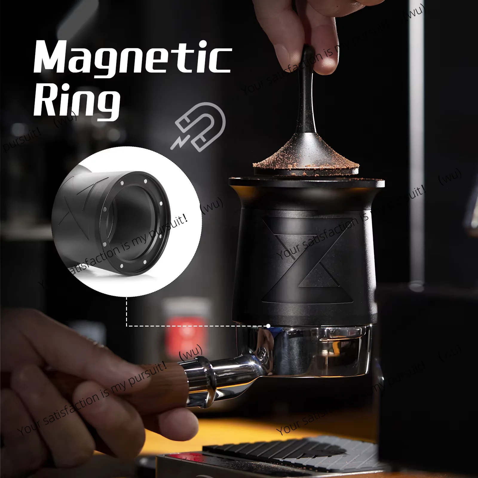 FOR  Coffee Blind Shaker, Espresso Powder Receiver Cup, Coffee Powder Receiver Container for 51/54/58mm Portafilters (z-graphs)