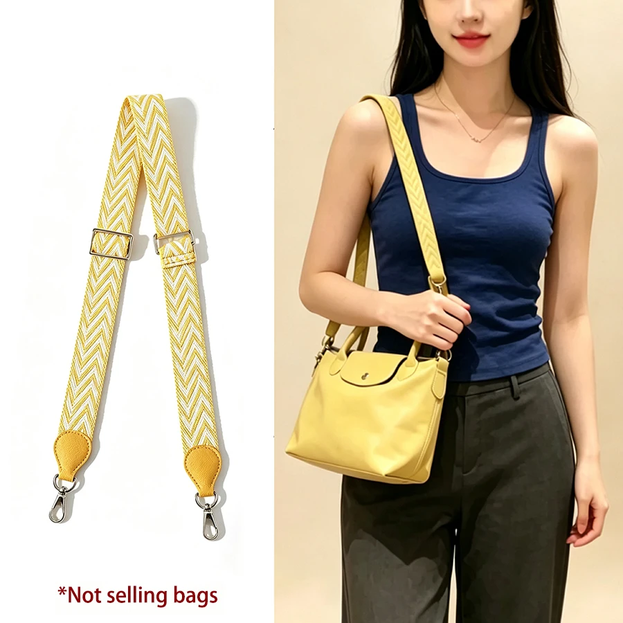 Canvas Replacement Crossbody Bag Strap for Long-champ Small Bag Shoulder Strap Without Punching Modification Bag Accessories