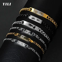 Aangepaste ogen foto armband roestvrij staal gepersonaliseerde gegraveerde oogarmbanden gepersonaliseerde foto naam armband voor vrouwen kinderen