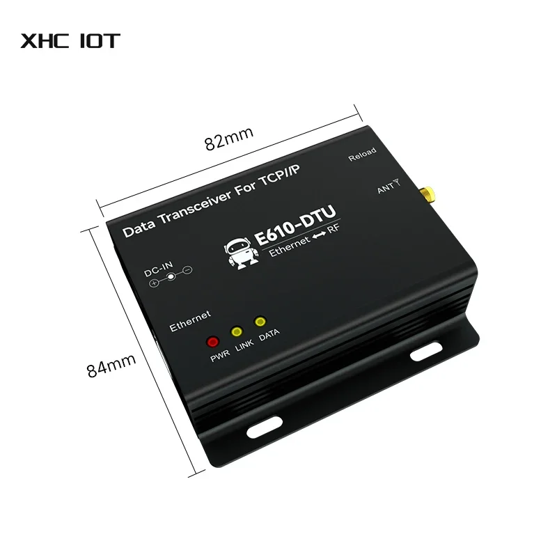 LoRa 산업용 그레이지 무선 디지털 라디오 이더넷 게이트웨이, XHCIOT E610-DTU(433C30)E MQTT UDP TCP HTTP, 433Mhz, 30dBm, 10km