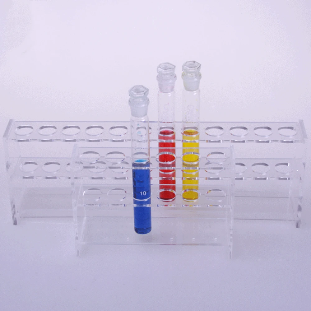 Platic Acrylic shelf For 25 50 100ml Colorimetric Tube Labrotary