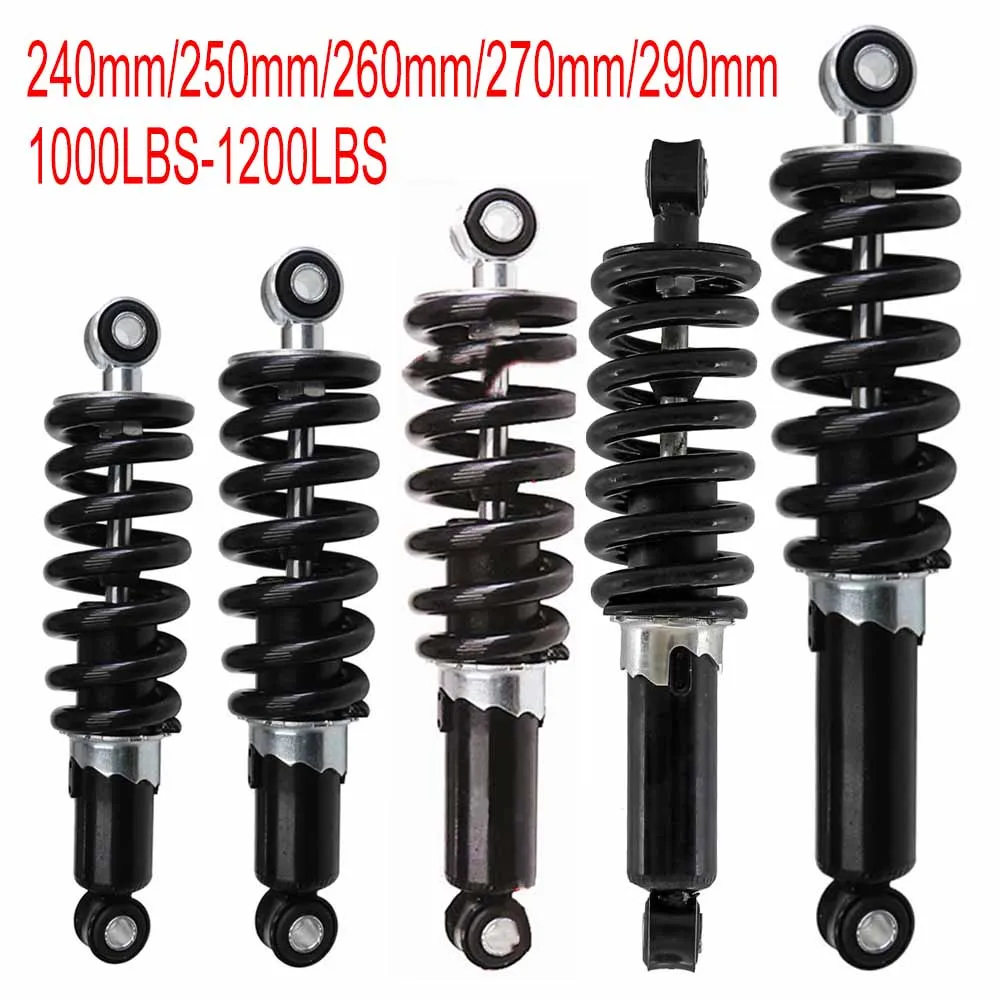 Motorcycle 240/250/260/270/290mm 1200LBS Rear Shock Absorber Suspension Protection For ATV Dirt Bikes not hydraulic