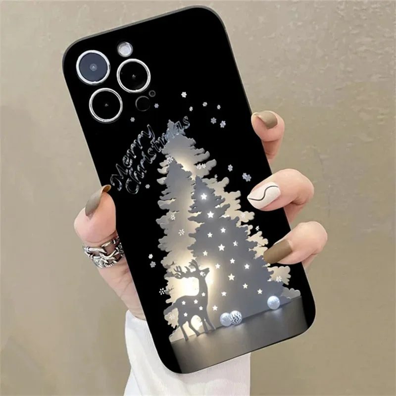 

Case For Redmi Note 13 Cases Christmas Deer Tree Lights Soft Phone Case For Xiaomi Redmi Note 12 Pro Plus 12S 11S 13C 14C Cover