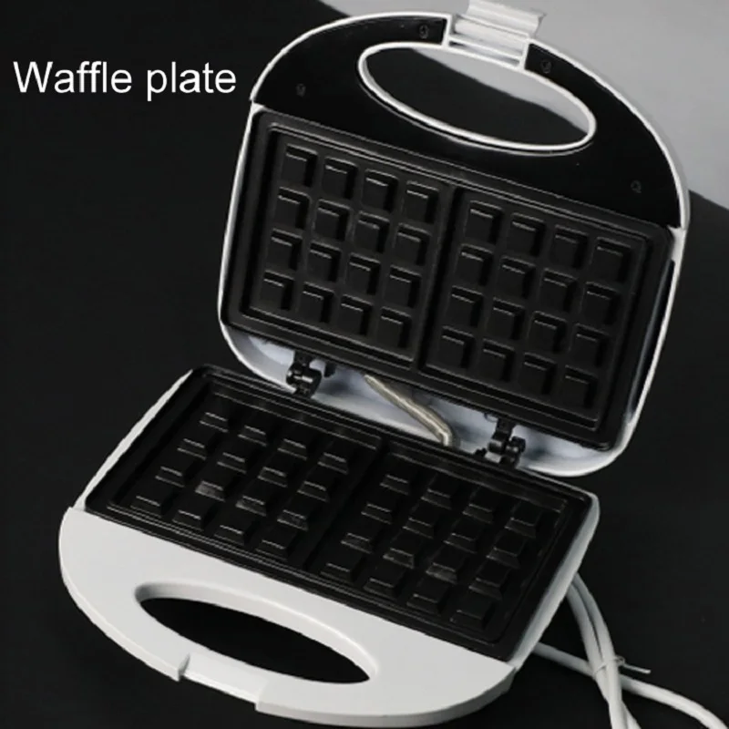 220V Electric Sandwich Maker 750W Fast Heating Breakfast Machine Waffle Maker Break Toaster Multifunction Pancake Baking Machine