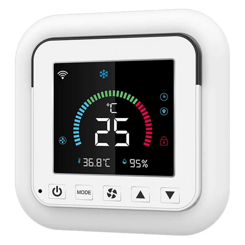 AED7-Tuya Smart Life Intelligente Thermostaat Nieuwe Wifi Thermostaat DC5V Vochtigheidssensor LCD Touch Screen Controller