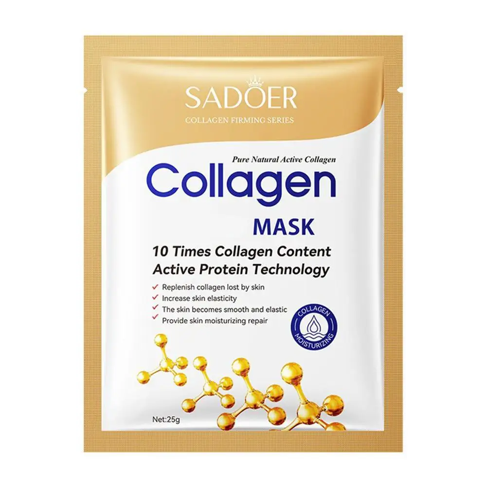 Collagen Face Mask Moisturizing Firming Hydrating Brightening Sheet Masks Skin Care Facial Face Mask Skincare B0C7