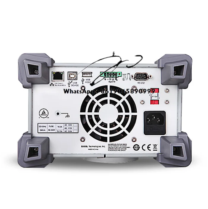 Alimentatore CC da 200 W a doppia gamma con uscita singola Rigol DP811A