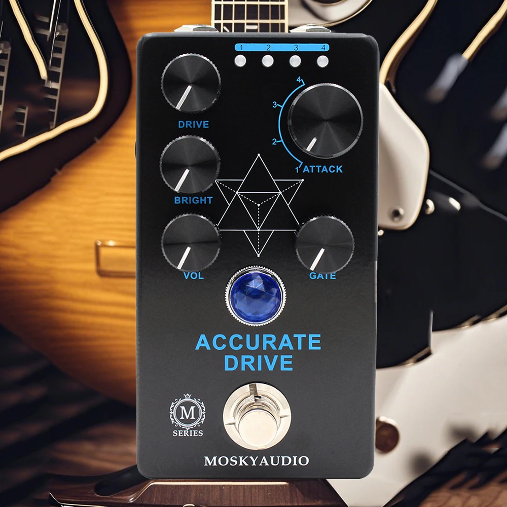MOSKYAUDIO Noise Gate 4 Models Accurate Drive Guitar Bass Effect Pedal,Overdrive Pedal True Bypass,Guitar Accessories