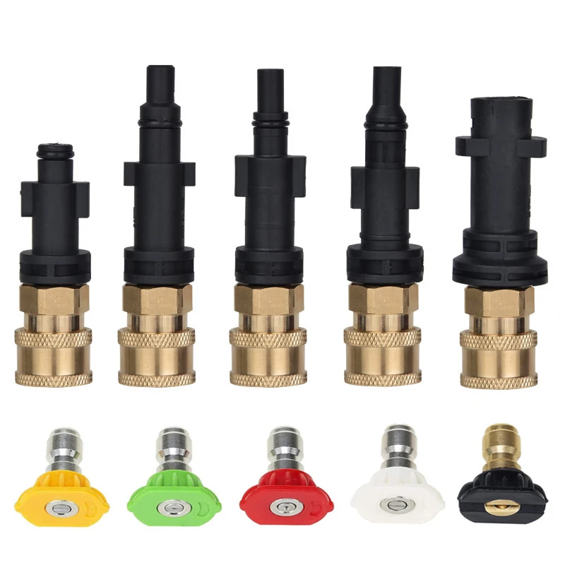 

Pressure Washer Adaptor 1/4"Quick Release Connect to Water Gun for Karcher LAVOR Bosch Parkside Car Washing