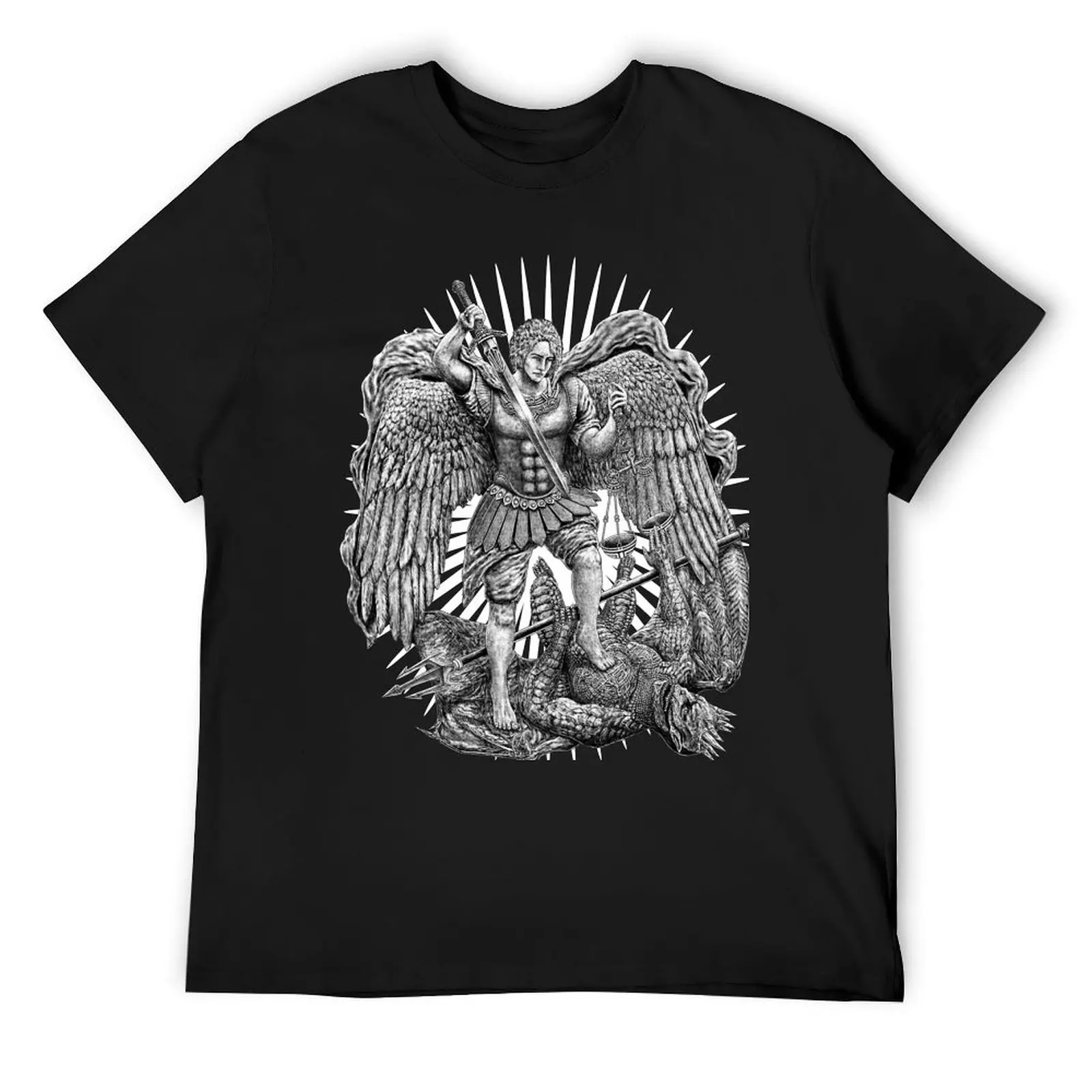 Archangel Michael T-Shirt Short sleeve tee cute clothes vintage t shirt men