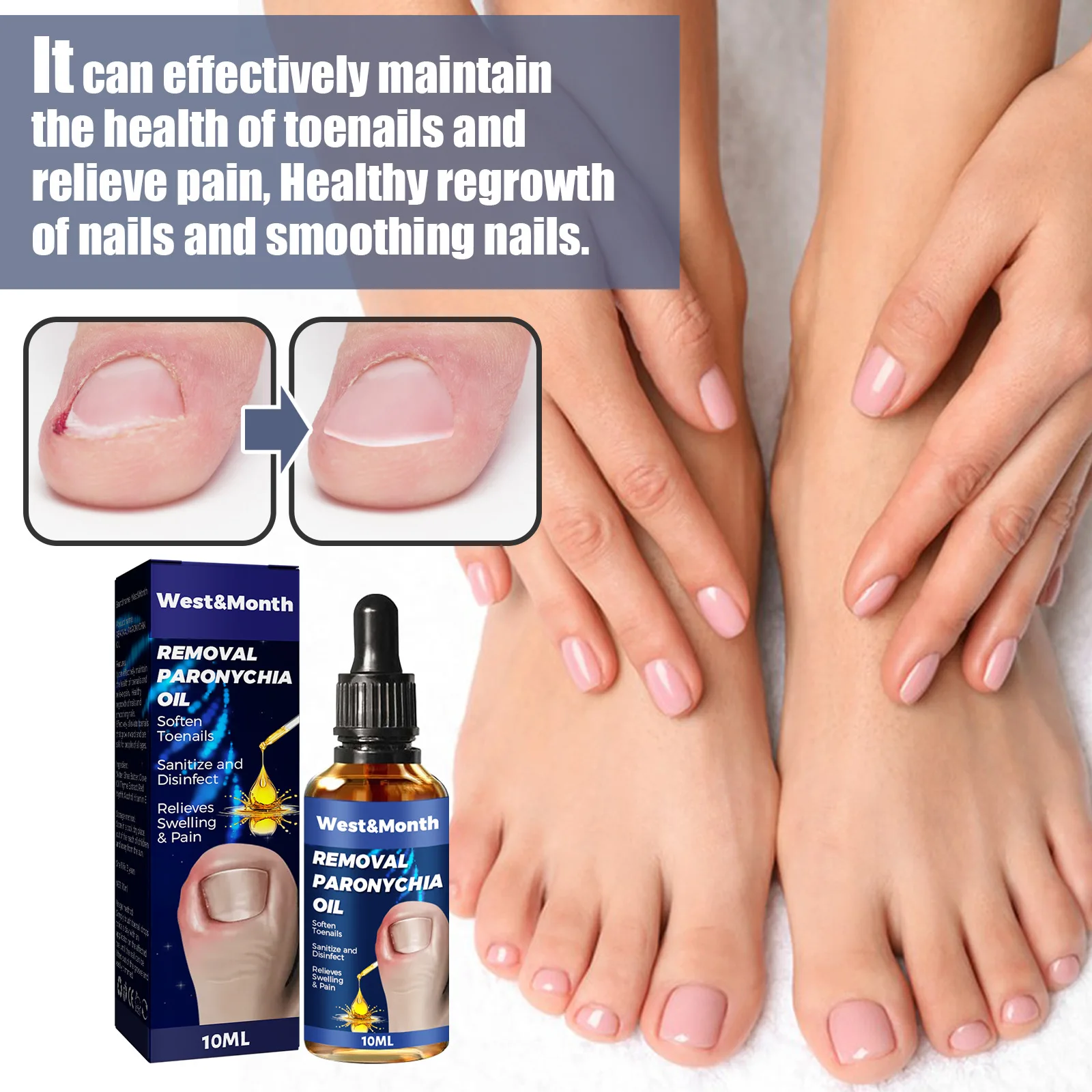 Removal Paronychia Oil Relieves Swelling Pain Putty Nail Repair Softener Trim with Ease Oil Liquid Toenail Treatment Feet  Care