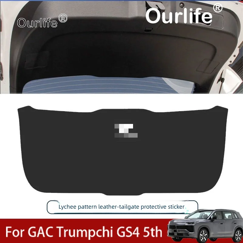 For GAC Trumpchi GS4 5th 2026  Car Trunk Door Mat Leather Anti-fouling Mat Anti-scratch Interior Protective Cover Accessories