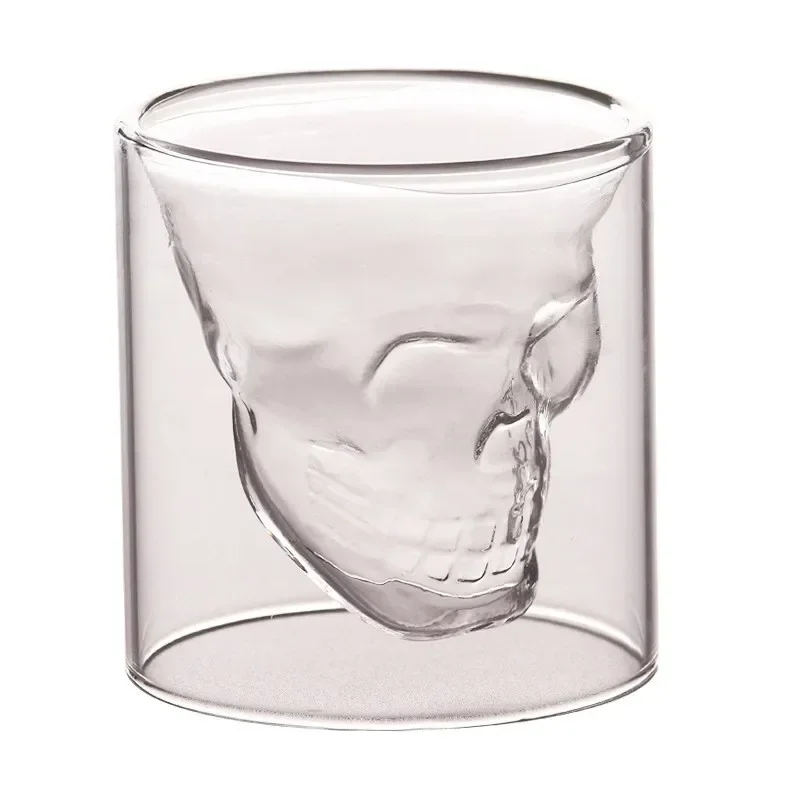 Lead Free Glass Creative Skull Cup Capacity Beer Cups Tea Mug Cocktail Wine Heat Resistant Coffee Mugs For Gift Wholesale