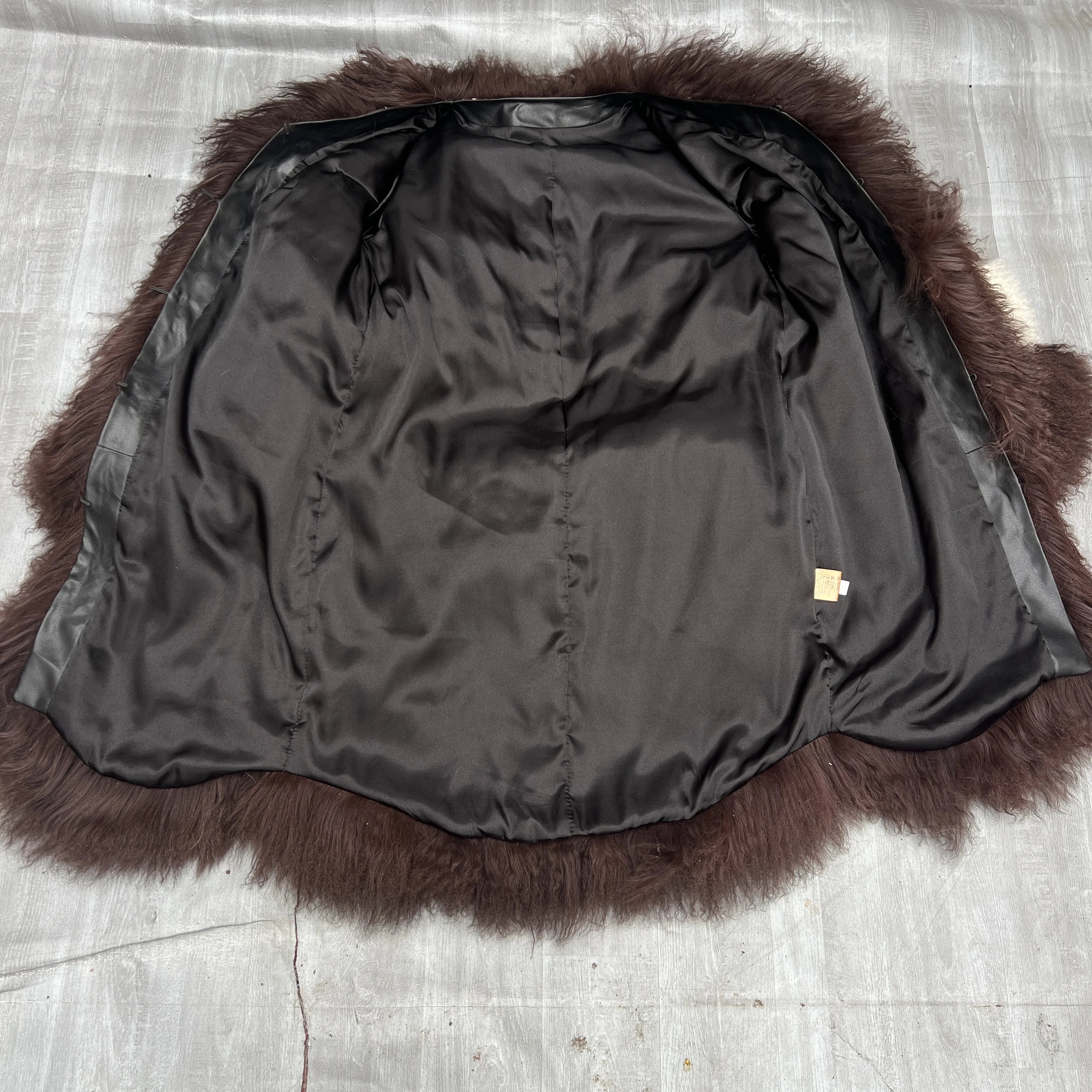 Aulande 2026 abrigo de piel auténtica mujer invierno cálido abrigo de piel de oveja mongol nueva chaqueta larga de alta calidad de dos colores