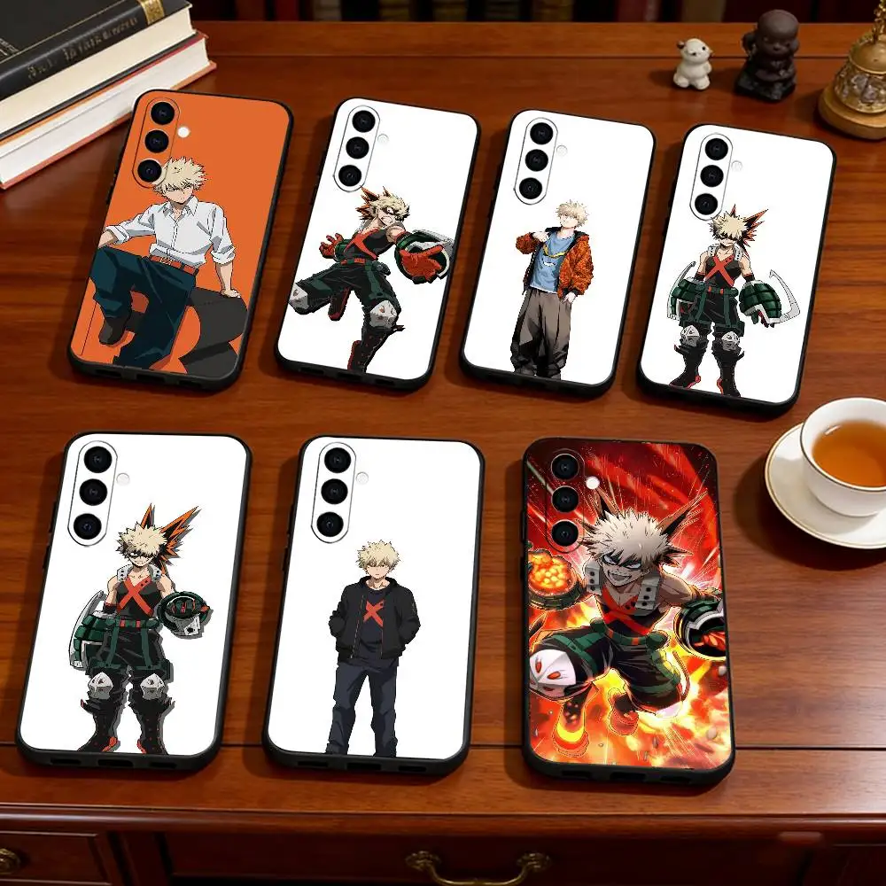 

Anime My Hero Academia Phone Case Black Silicone Soft For Samsung Galaxy A73,A72,A71,A70,A53,A52,A51