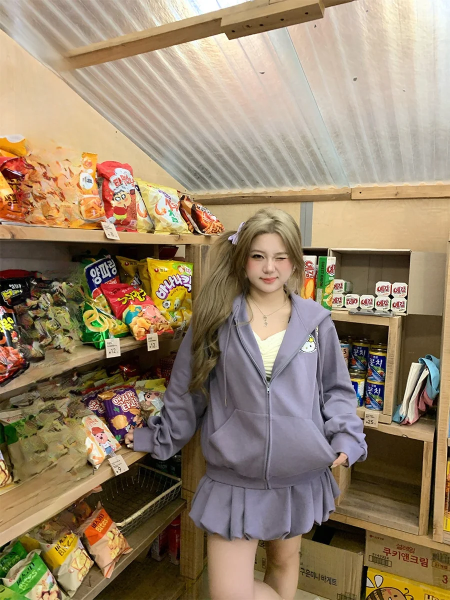 

Комплект из толстовки в стиле пэчворк, куртки и шорт, женский комплект больших размеров, милый комплект из трех предметов, удобный повседневный модный наряд