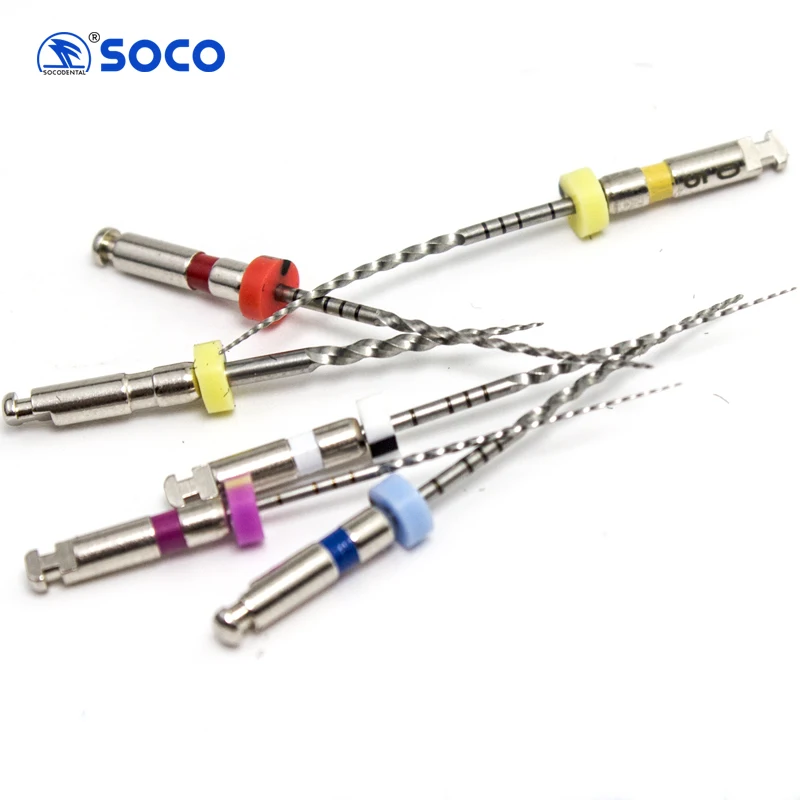 6Pcs/Box SOCO PLUS Activated Root Canal File Dentist Tools Endodontic Files Dental Rotary Files Dental Materials