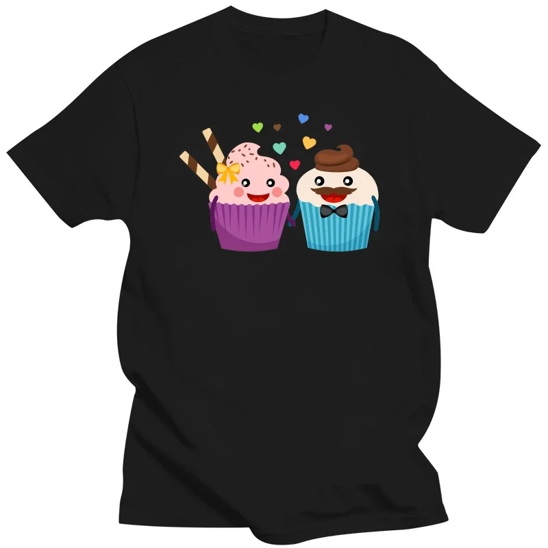 Парные друзья, гамбургеры и чипы, мультфильм, Мужская новинка, хлопковая футболка, Повседневная Мягкая летняя модная футболка