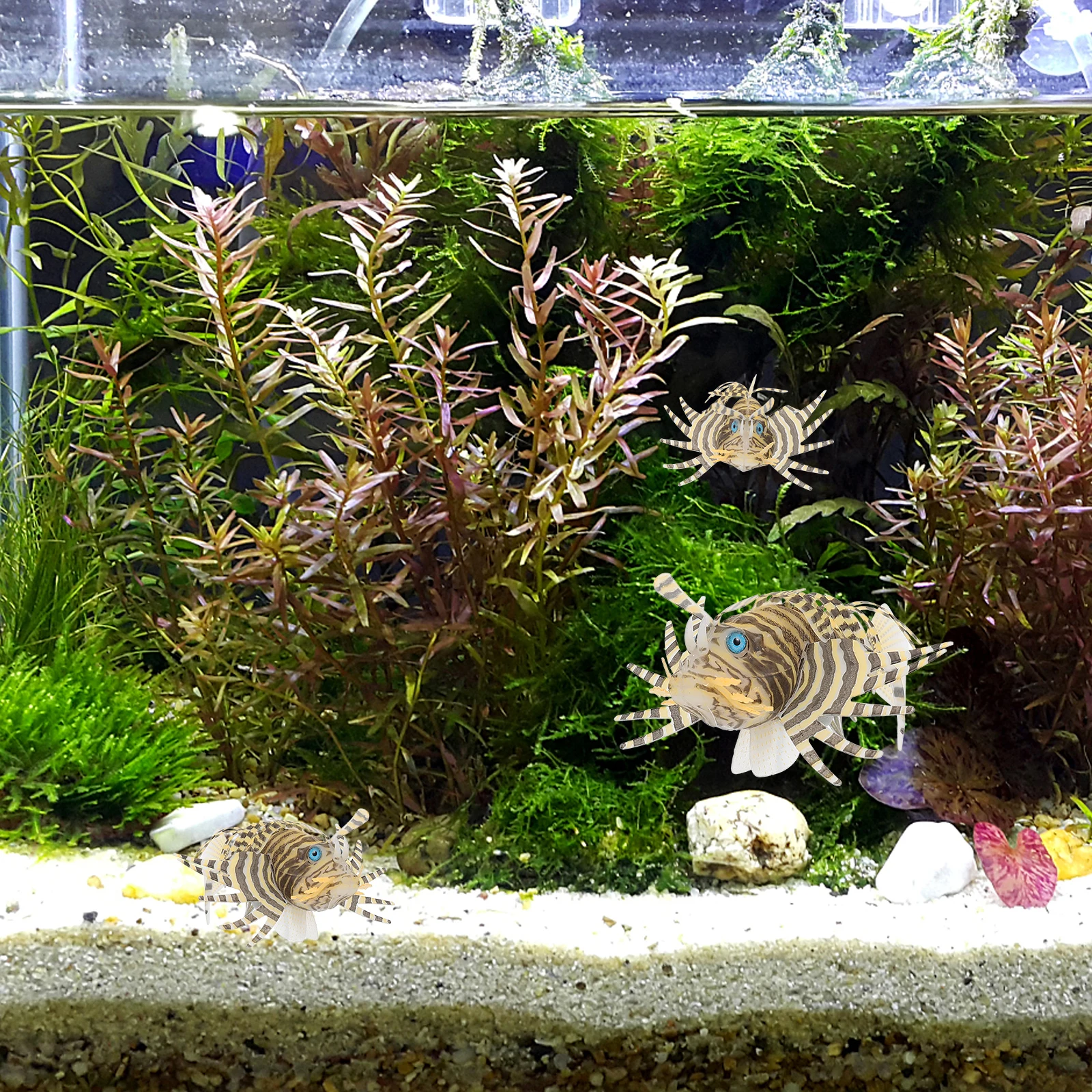

1pc Shine Silicone Decorations Aquarium Fake Fish Ornament Environmentally Friendly Lifelike Fish Tank Supplies Creative Home