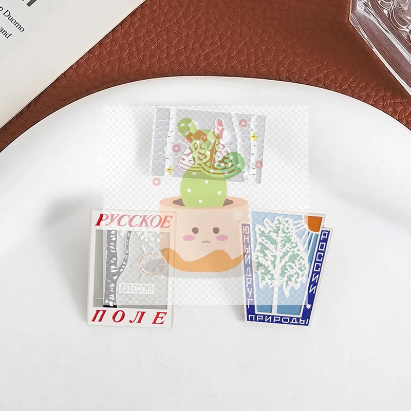 2 قطعة شجرة بسيطة المينا دبابيس النباتات الإبداعية الأبيض البتولا فتاة دبابيس ظهره التلبيب شارات مجوهرات هدية لصديق