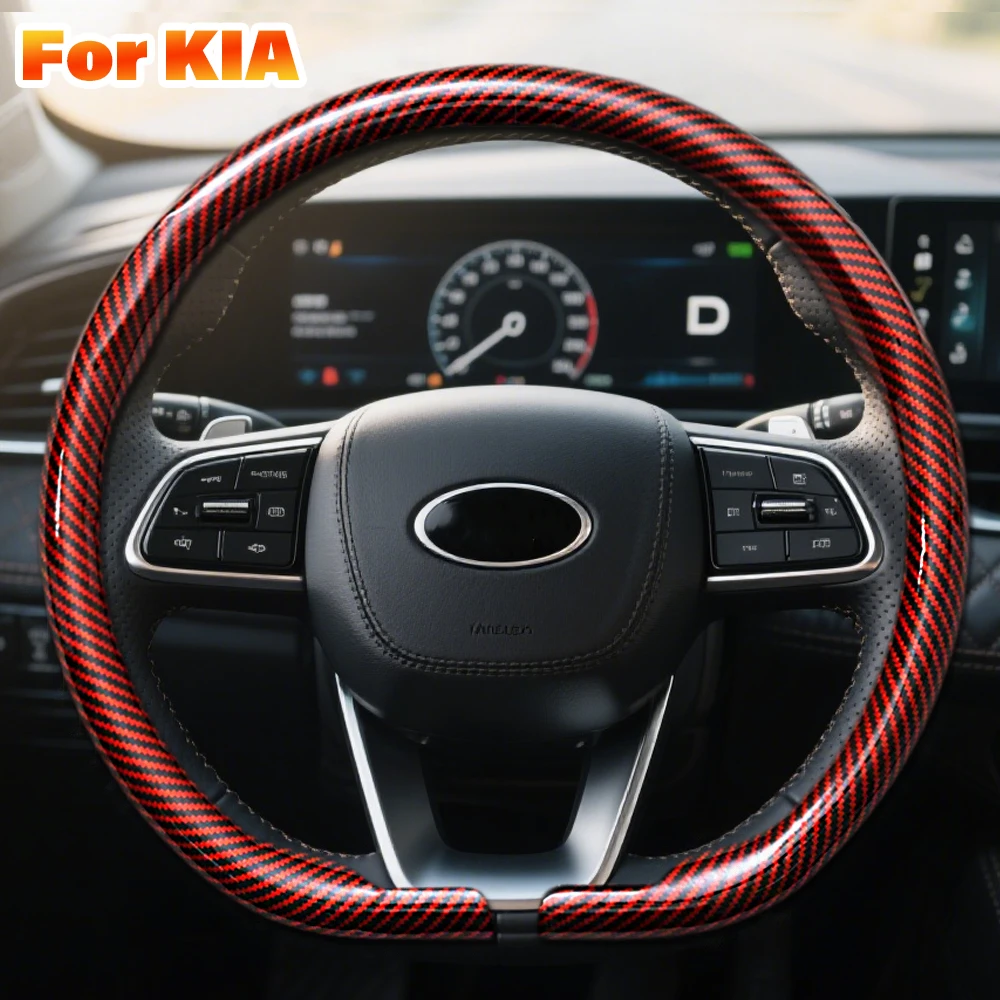 For Kia Steering Wheel Cover Ceed Jd Picanto Sportage 3 Ev3 Rio 4 Cerato 2 Stonic Niro Xceed K3 Morning Soul K4 Forte K2 Sorento