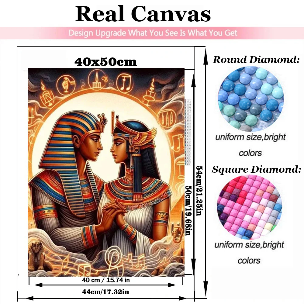 Egyptian Queen Lady Tiger Desert Landscape Diamond Painting 2024 Diy Cross Stitch,Full Square Round Diamond Mosaic Rhinestones