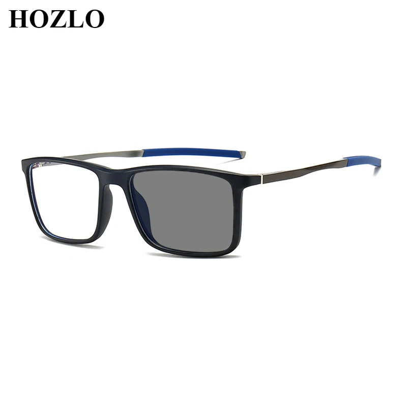 

Retro Men Rectangle Photochromic Myopia Sunglasses Male TR90 Frame Aluminum Magnesium Legs Sport Shortsighted Spectacles Custom