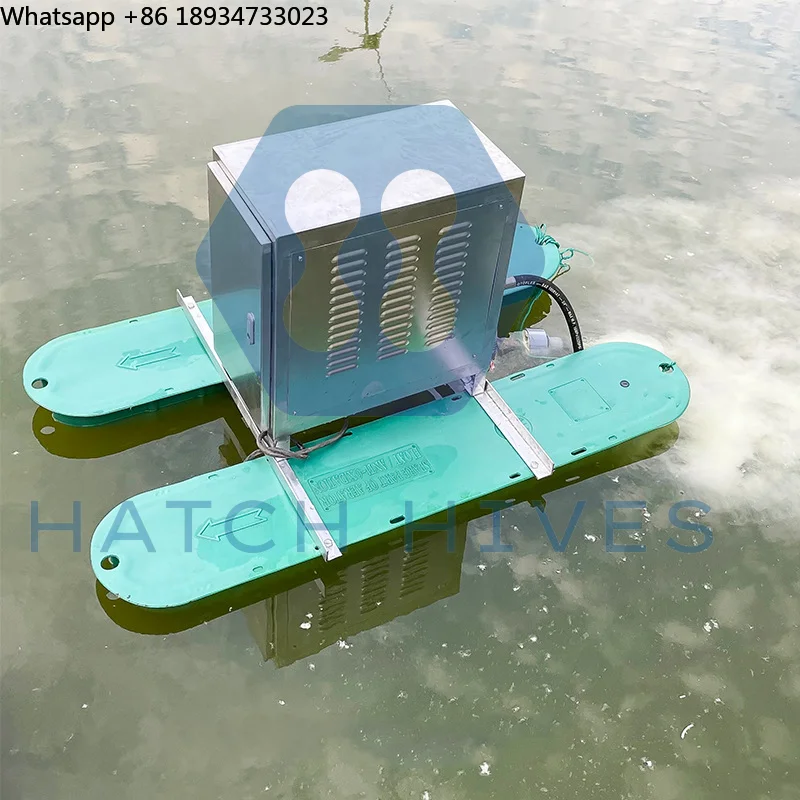 Newest 1.5KW Submersible Floating Aerator Nano Bubble Generator for Aquaculture High Efficient Oxygen Supply