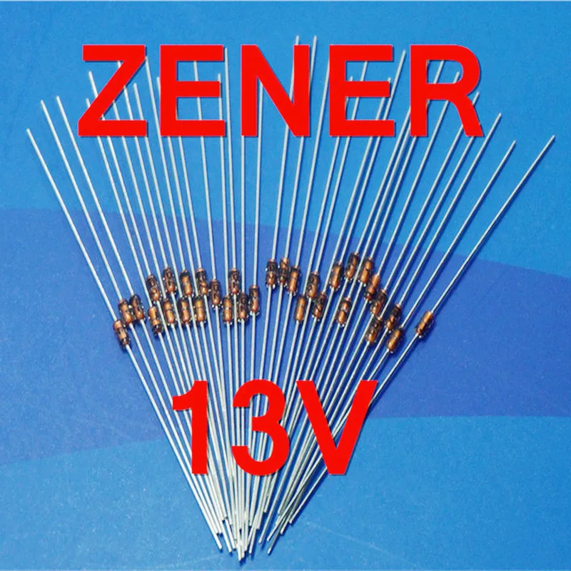 ( 500 pcs/lot ) 13V 1/2W Zener Diode, 0.5 Watt, DO-35 Package.