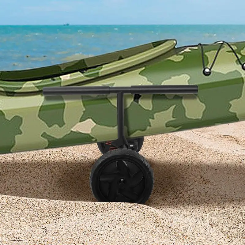 Canoe Trailer Kayak Trailer With All-Terrain Wheels Kayak Wheels Cart Width Adjustable Kayak Roller Cart For Kayaking Canoeing