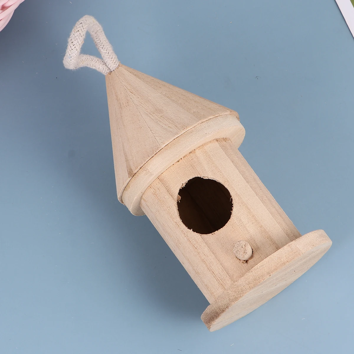 

3pcs Wooden Bird Kit Hanging Birds House Hanging Birds House Practical Decor Cage Accessories Garden Pet Supplies