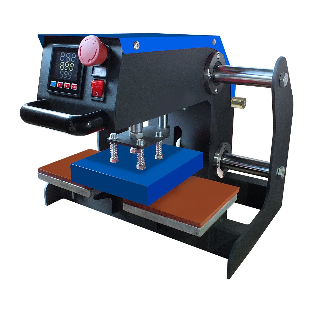 Manufacturer's New 15*15 Double Station Logo Heat Press Machine Dual Heated Pneumatic Clothing Labels Screen Printer
