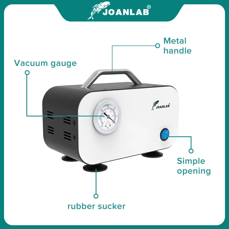 JOANLAB 1000ml Vacuum Filtration Apparatus+Oil-free Diaphragm Vacuum Pressure Pump LAB Solvent Filtration Apparatus