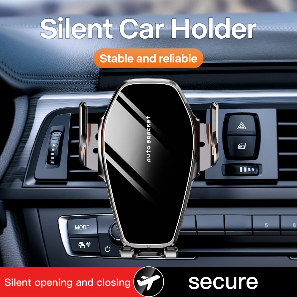 

Универсальный автомобильный держатель для телефона, датчик гравитации вентиляционного отверстия, автоматический телескопический 360° ° Кронштейн для телефона с поворотом градусов для iPhone Samsung