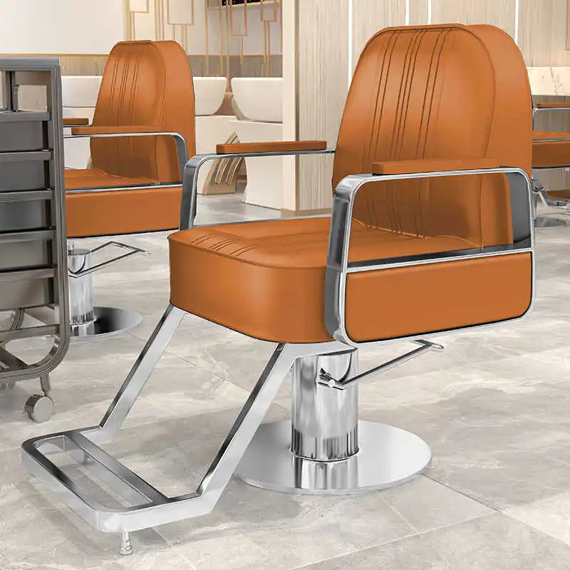 Hair salon chairs, hair salon exclusive hair cutting chairs that can be folded down