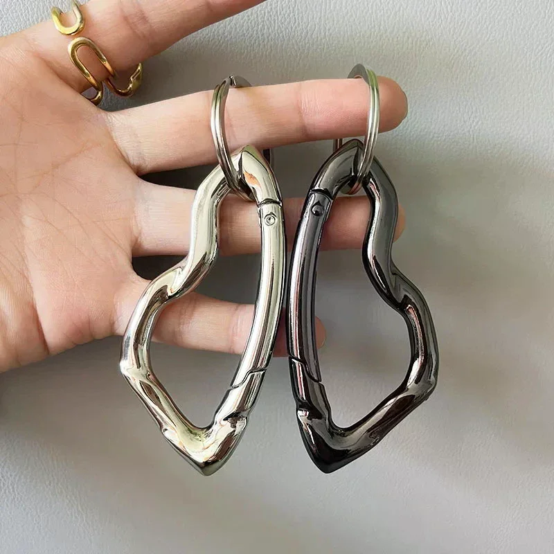 [YU]Men Alloy Carabiner Blackout Mountaineering Keychain Oval Multifunctional Belt Buckle Accessories Key Ring Unisex