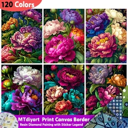 Flower Diy Resin 120 Colors Diamond Painting Sticker Legend Full Drill Mosaic Art Rhinestone Home Decor Handmade Gift Craft Kit