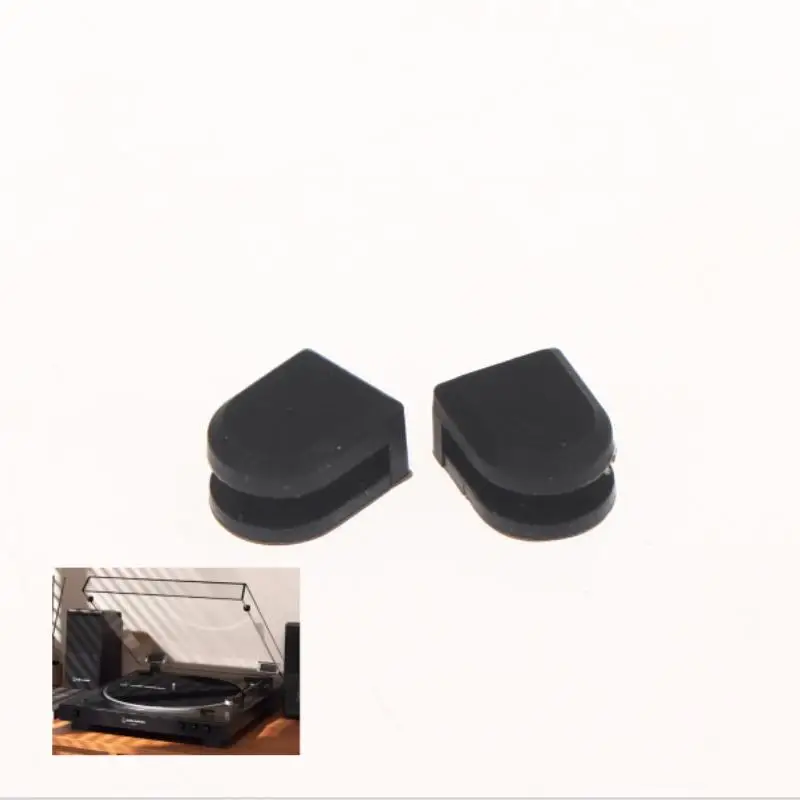 2Pcs Silicone Turntable Dampening Pads Anti-Collision Mat Sound Isolation Pads Shock Absorbing Mat For Vinyl Records Accessorie
